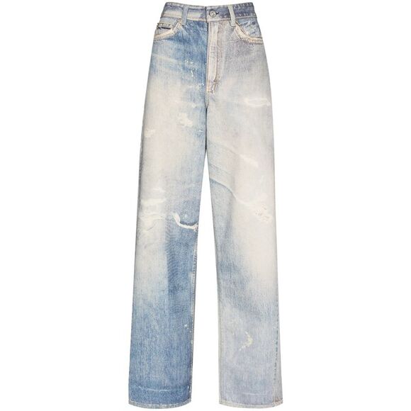 Our Legacy Blue Denim - Straight-Leg Jeans Women